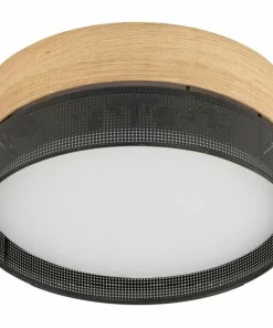 Abażurowa lampa sufitowa z motywem drewna TK 4800 z serii NICOL | Kaja*Sklep Kaja Cheap