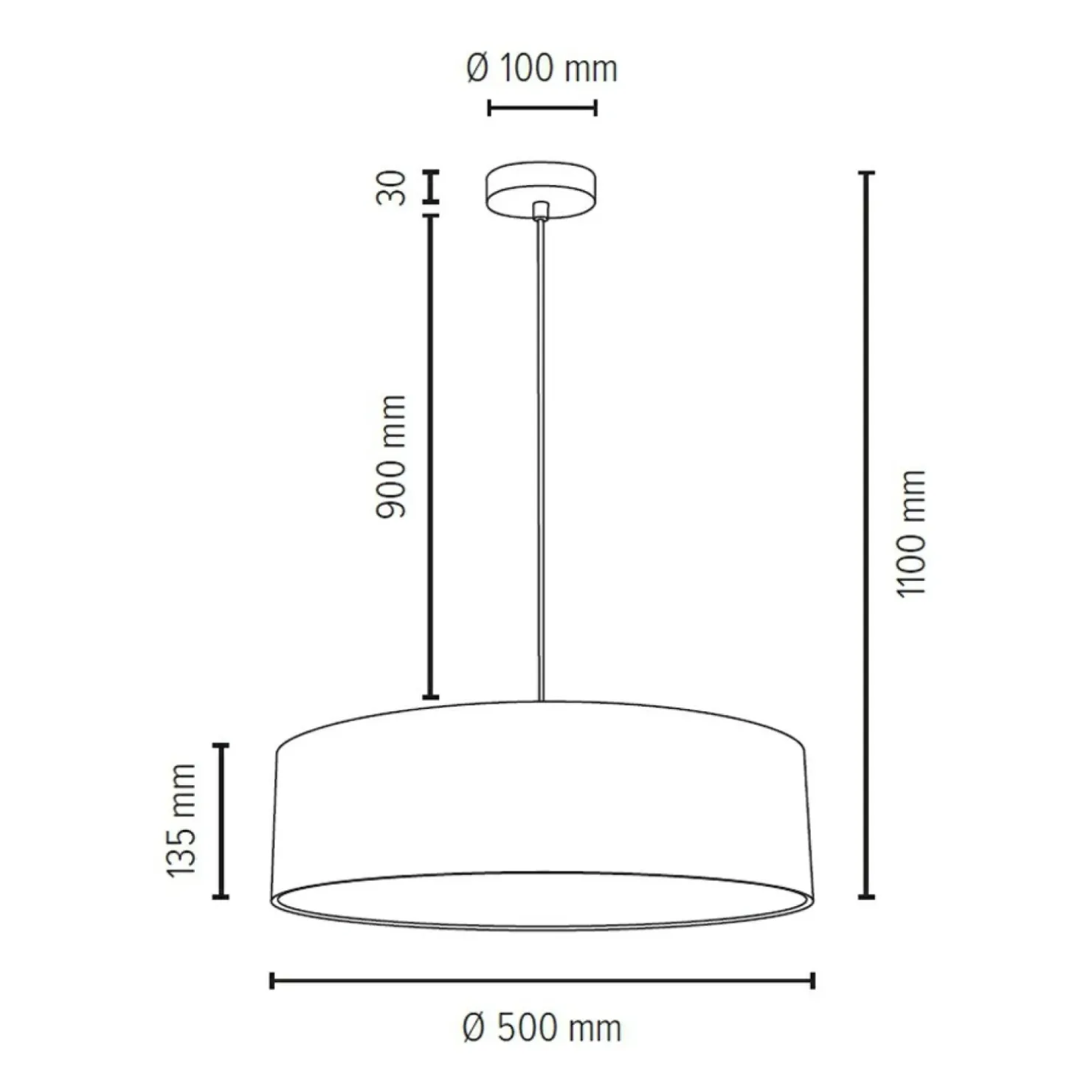New Sklep Kaja Abażurowa lampa wisząca do sypialni ⌀50cm 57950127 JOSEFINA | Kaja