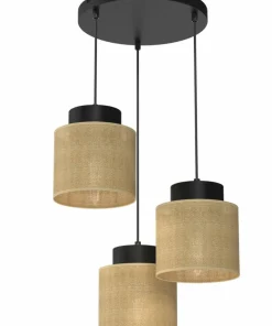 Abażurowa lampa wisząca do boho wnętrza LX 5215 JUTE | Kaja*Sklep Kaja Best