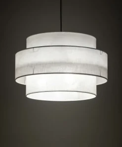 Abażurowa lampa wisząca do sypialni TK 5363 CALISTO WHITE | Kaja*Sklep Kaja Store