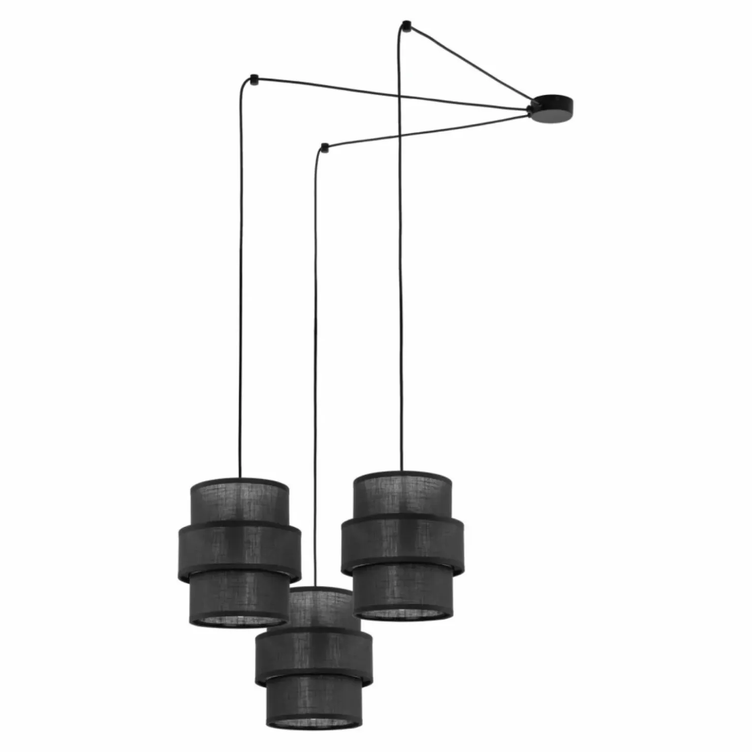 Abażurowa lampa wisząca do podwieszania TK 5976 CALISTO BLACK | Kaja*Sklep Kaja Store