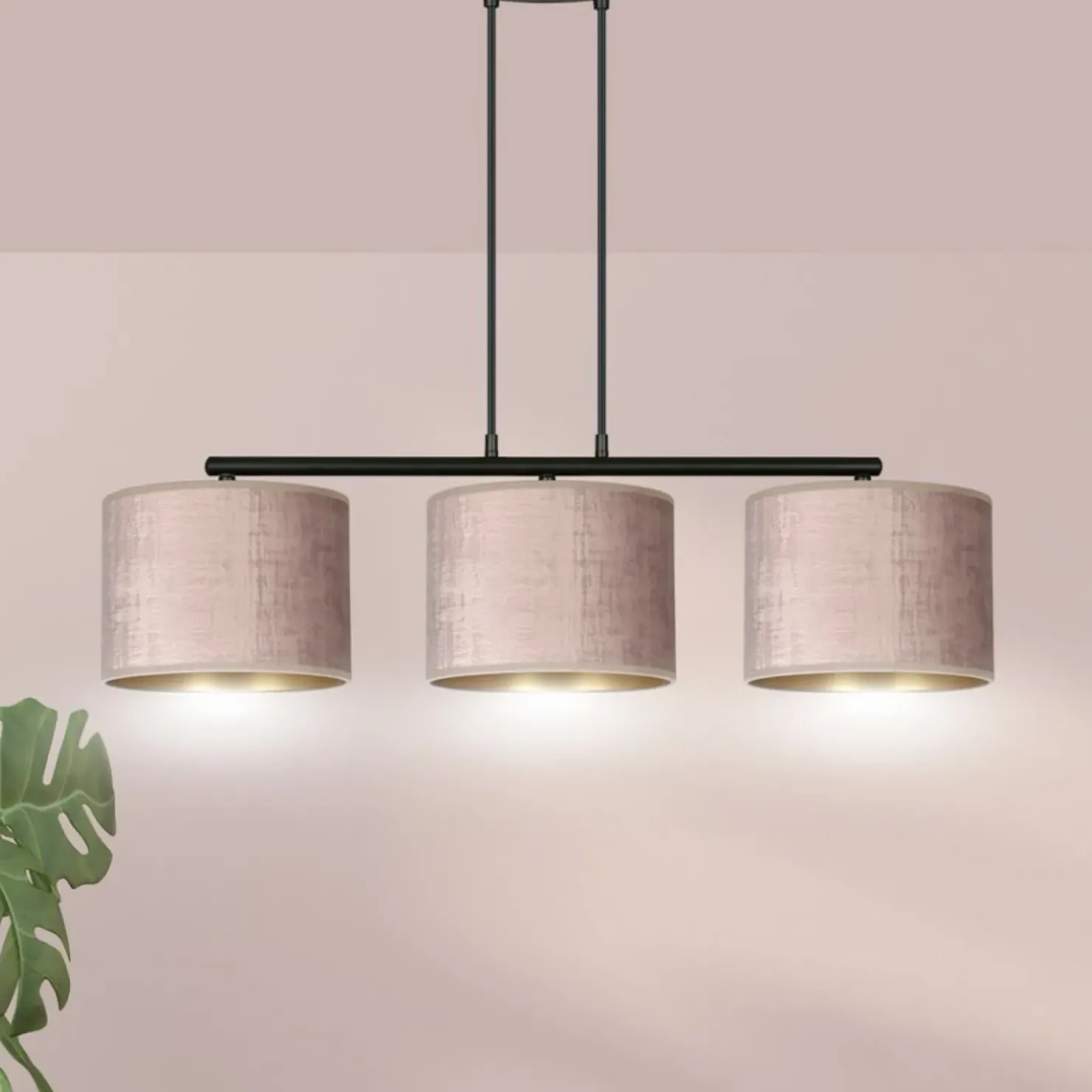 Shop Sklep Kaja Abażurowa lampa wisząca nad stół w salonie 1053/3 HILDE | Kaja