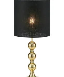 Abażurowa lampka do salonu w stylu glamour 108574 z serii OCTO | Kaja*Sklep Kaja Outlet