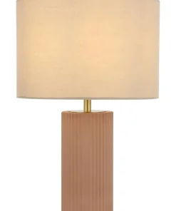 Abażurowa lampka stołowa do salonu LP-787/1T BEŻOWA TOKIO | Kaja*Sklep Kaja Store