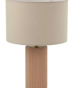Abażurowa lampka stołowa do salonu LP-787/1T BEŻOWA TOKIO | Kaja*Sklep Kaja Store