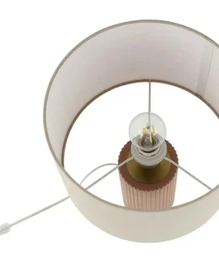 Abażurowa lampka stołowa do salonu LP-787/1T BEŻOWA TOKIO | Kaja*Sklep Kaja Store