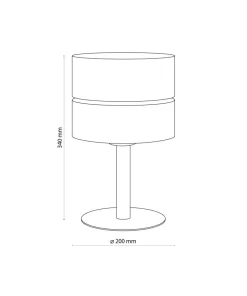 Abażurowa lampka stołowa w stylu naturalnym TK 5596 z serii ECO | Kaja*Sklep Kaja Cheap
