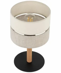 Abażurowa lampka stołowa w stylu naturalnym TK 5596 z serii ECO | Kaja*Sklep Kaja Cheap
