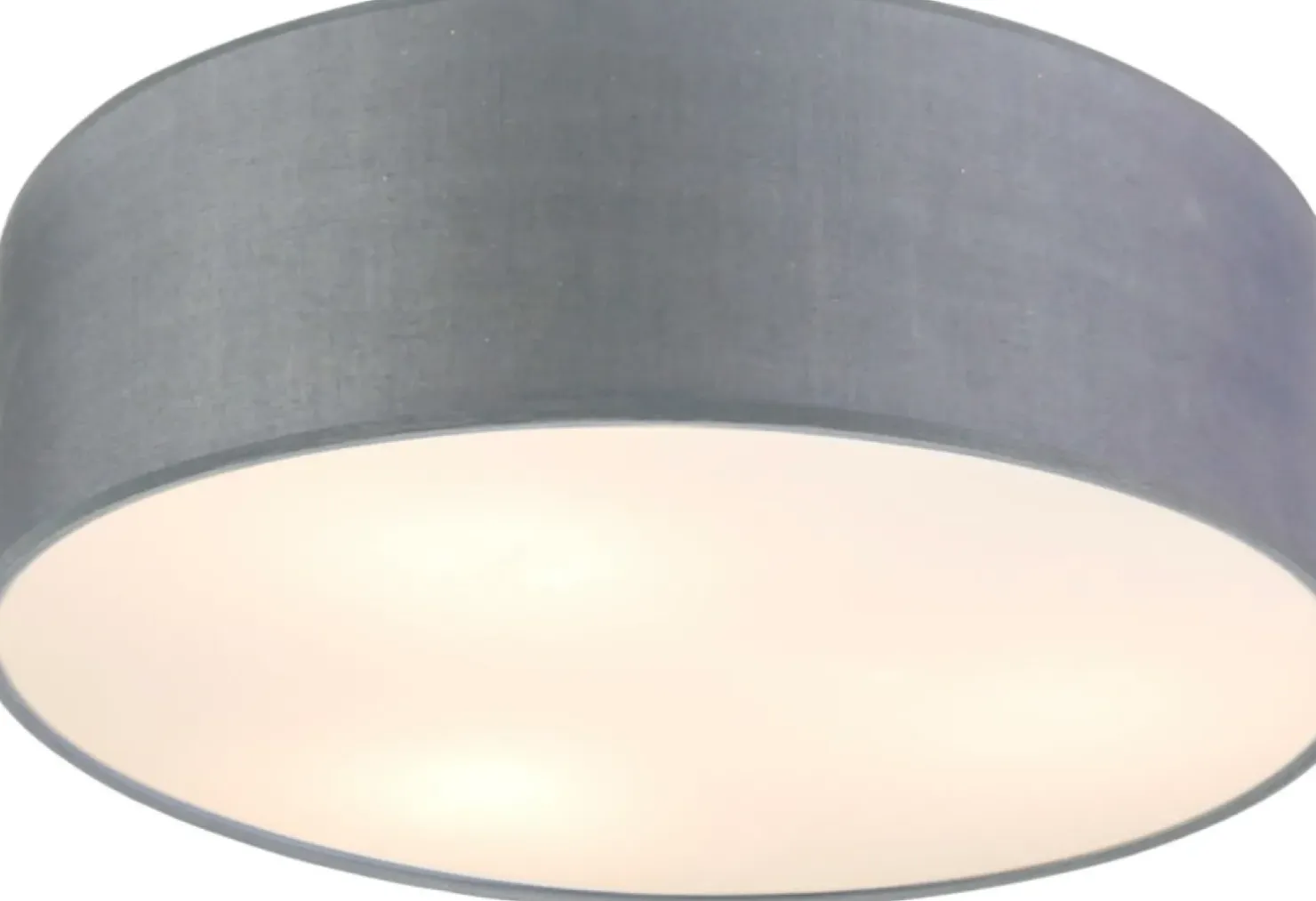 Fashion Sklep Kaja Abażurowa, okrągła lampa sufitowa ⌀30cm 31-64660 KIOTO | Kaja jasnoszary