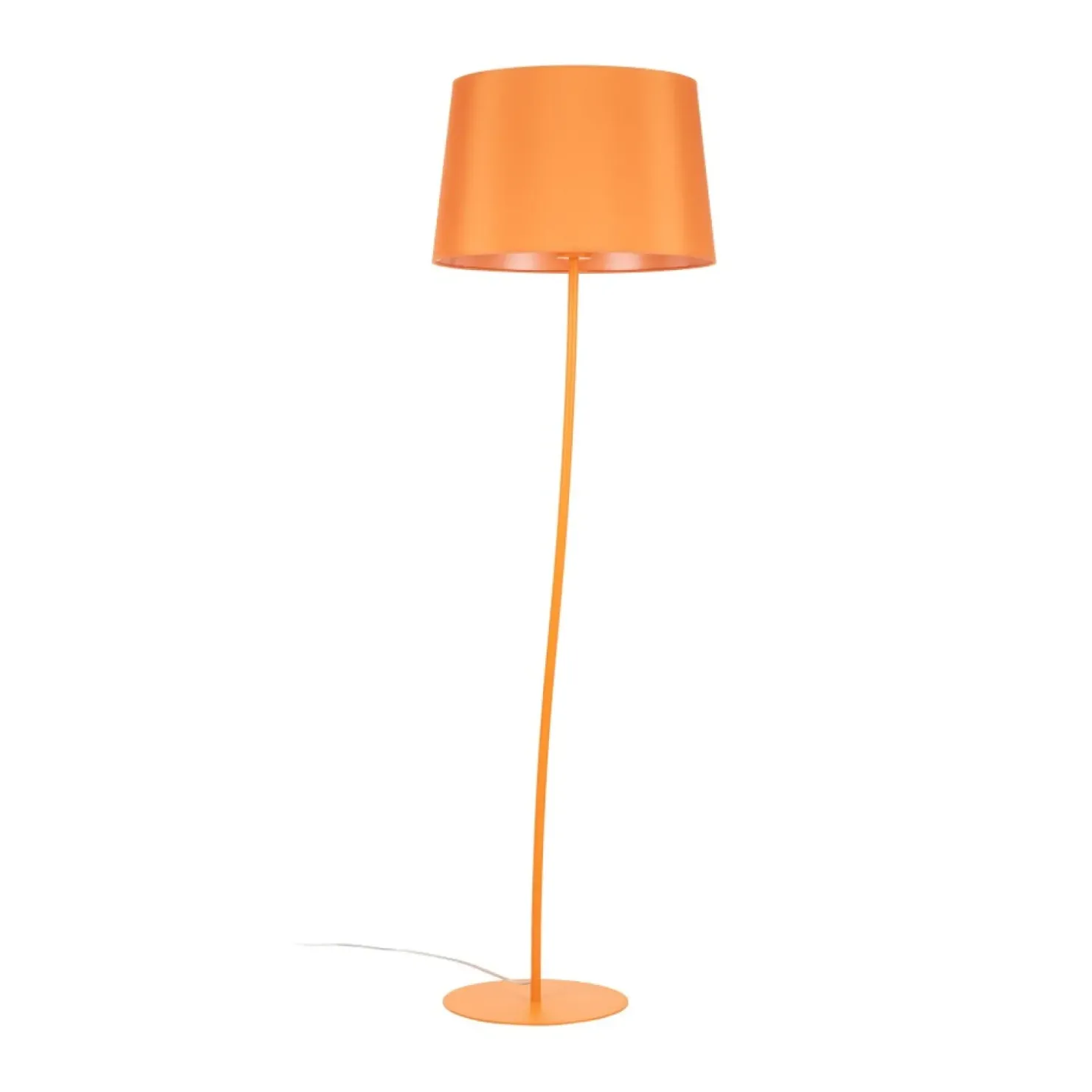Abażurowa, pomarańczowa lampa stojąca TK 6644 NICOLA | Kaja*Sklep Kaja Cheap