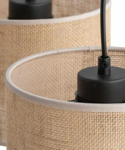 Abażurowa, rustykalna lampa wisząca TK 4597 JUTA | Kaja Oświetlenie*Sklep Kaja Sale