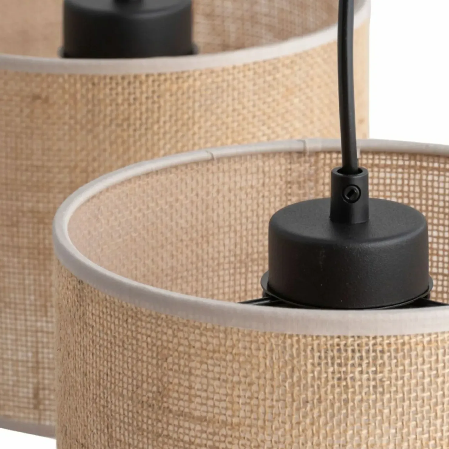 Abażurowa, rustykalna lampa wisząca TK 4597 JUTA | Kaja Oświetlenie*Sklep Kaja Sale