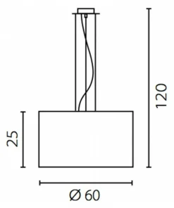 Best Sale Sklep Kaja Abażurowy, okrągły żyrandol ⌀60cm do salonu 67840 ONDE | Kaja