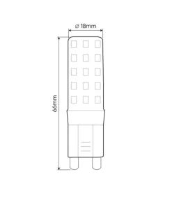 Żarówka G9 barwa neutralna 6W, kąt świecenia 270° LEDLINE 245954*Sklep Kaja Sale