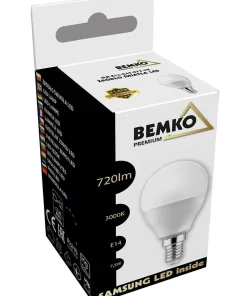 Żarówka LED SAMSUNG ciepła 3000K E14 7,5W BEMKO G45 | Kaja Oświetlenie*Sklep Kaja Discount