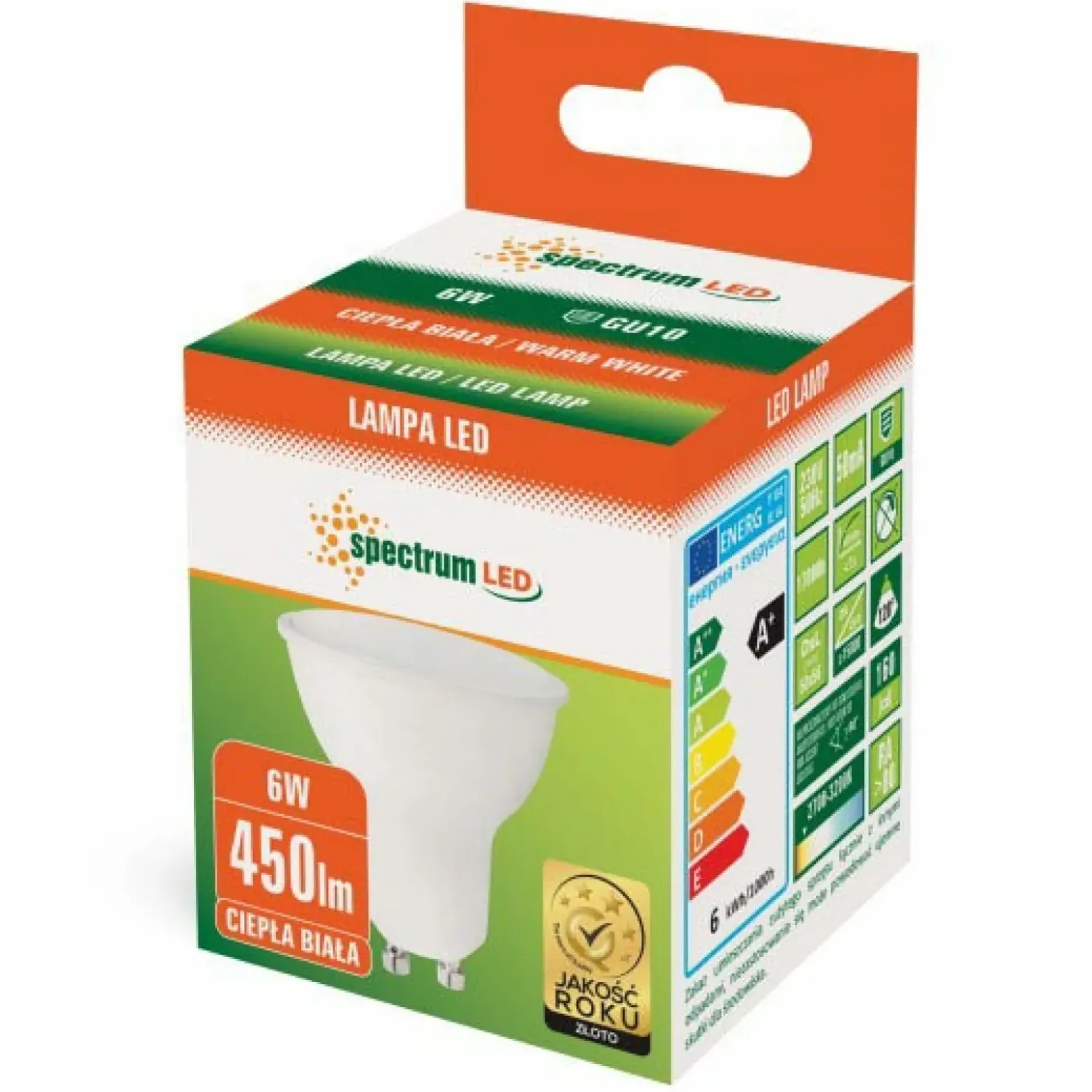 Żarówka mleczna LED GU10 6W ciepła SpectrumLED 13265 | Kaja*Sklep Kaja Flash Sale