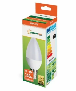 Żarówka świeca LED E14 4W ciepła SpectrumLED 13034 | Kaja Oświetlenie*Sklep Kaja Discount