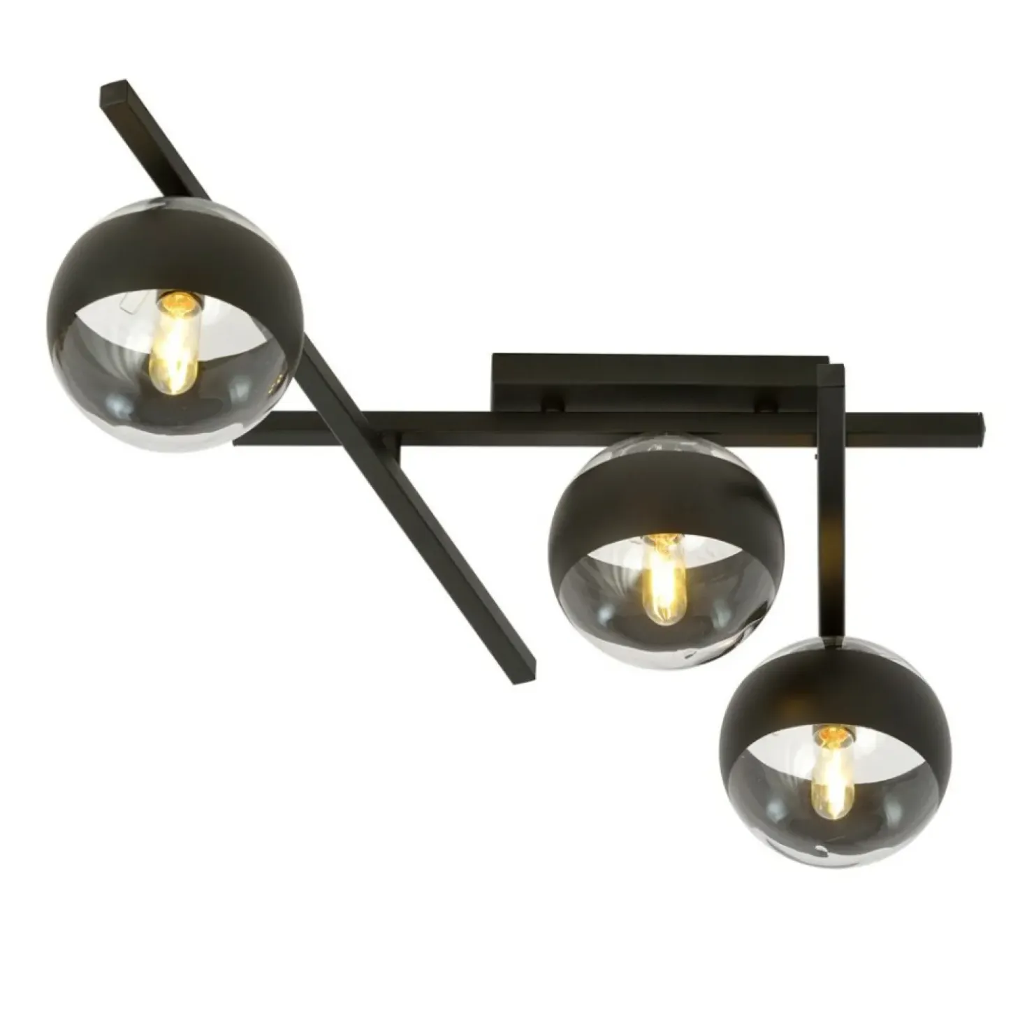 Cheap Sklep Kaja Asymetryczna, czarna lampa sufitowa do holu 1105/3 SMART | Kaja