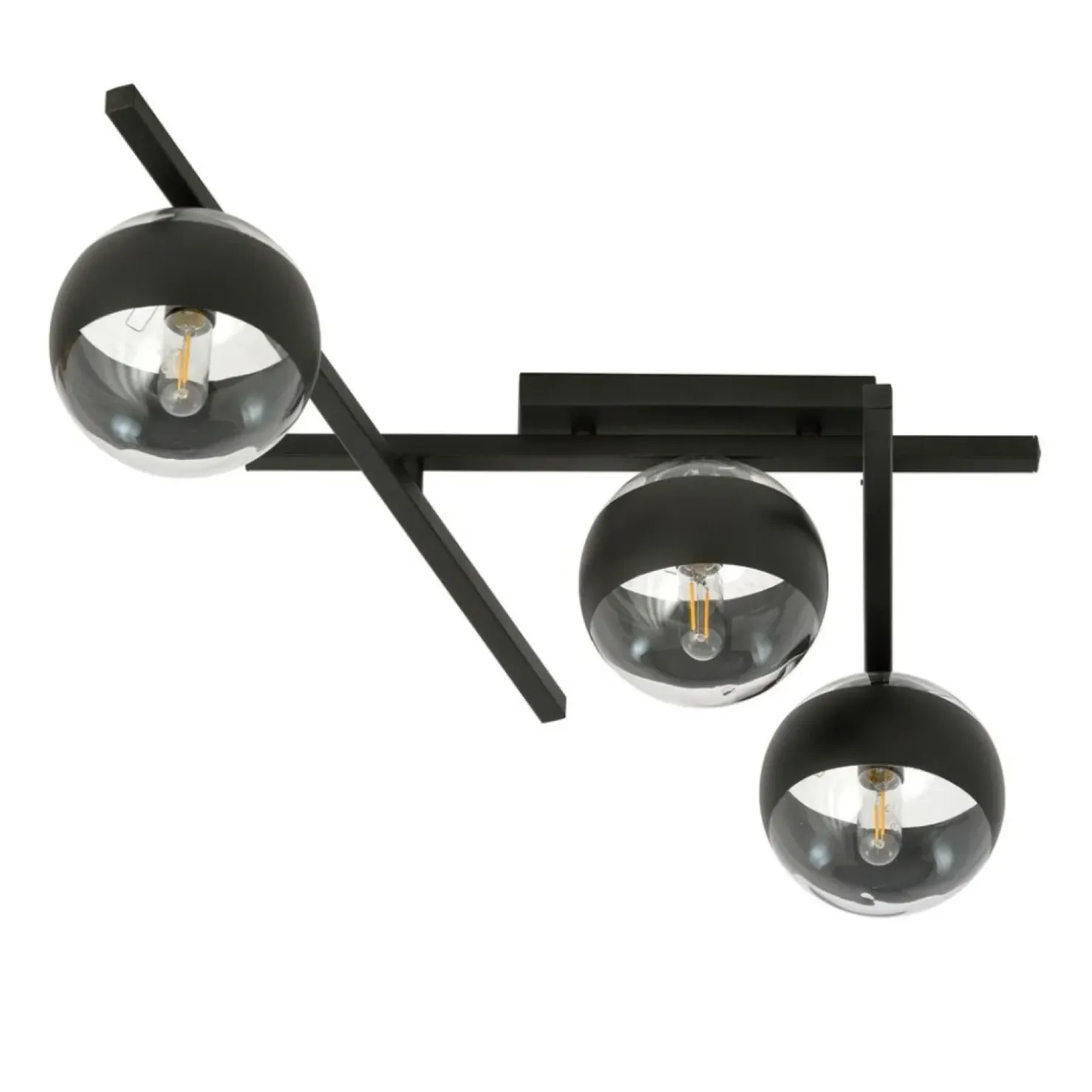Cheap Sklep Kaja Asymetryczna, czarna lampa sufitowa do holu 1105/3 SMART | Kaja