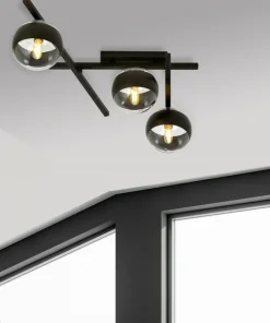 Cheap Sklep Kaja Asymetryczna, czarna lampa sufitowa do holu 1105/3 SMART | Kaja