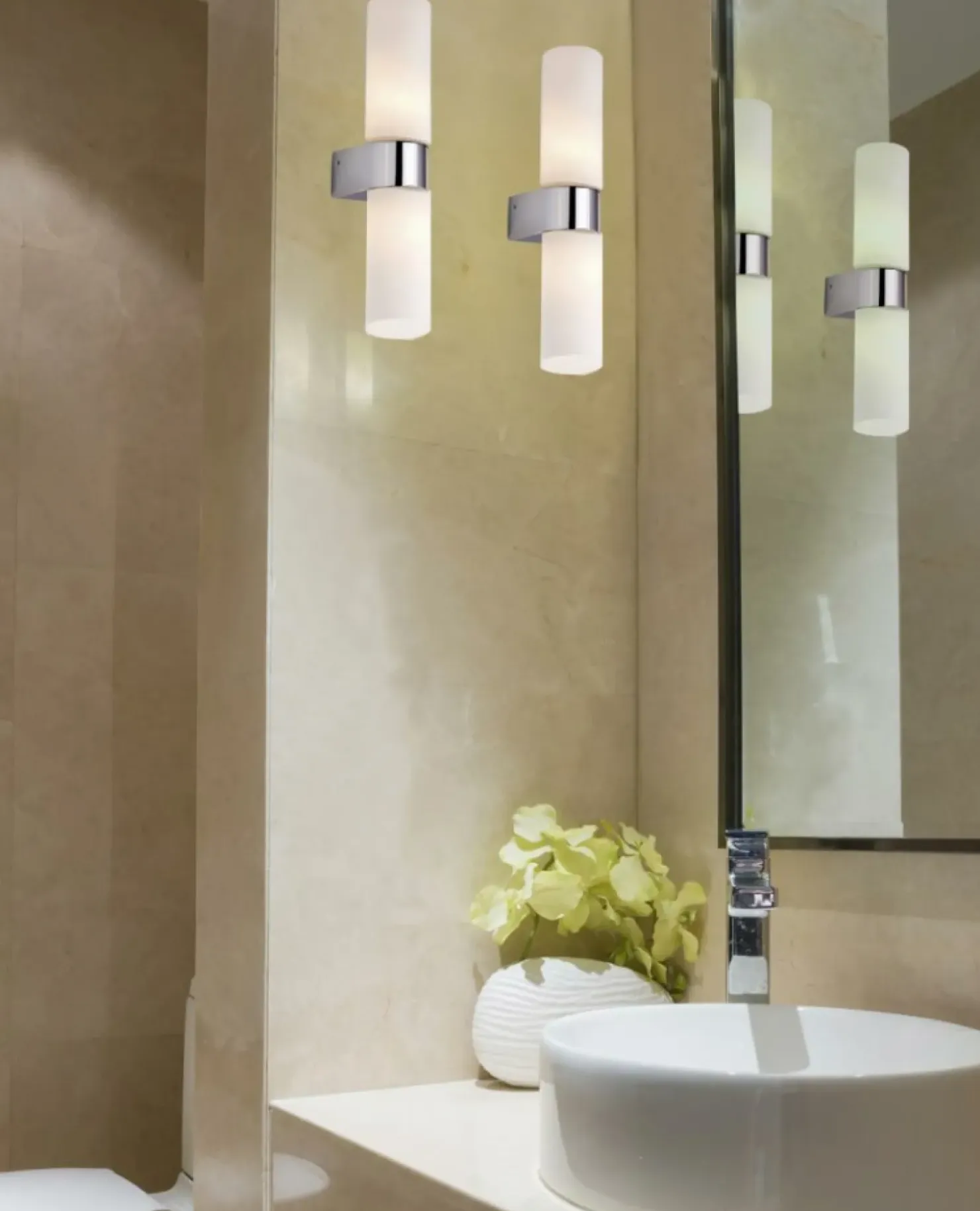 Łazienkowa lampa ścienna, dwustronny kinkiet AZ1603 GAIA | Kaja*Sklep Kaja Store