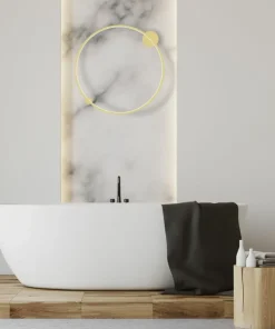Łazienkowa lampa LED na sufit i ścianę ⌀80cm ML8861 SATURNO | Kaja*Sklep Kaja New