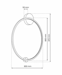 Łazienkowa lampa LED na sufit i ścianę ⌀80cm ML8861 SATURNO | Kaja*Sklep Kaja New