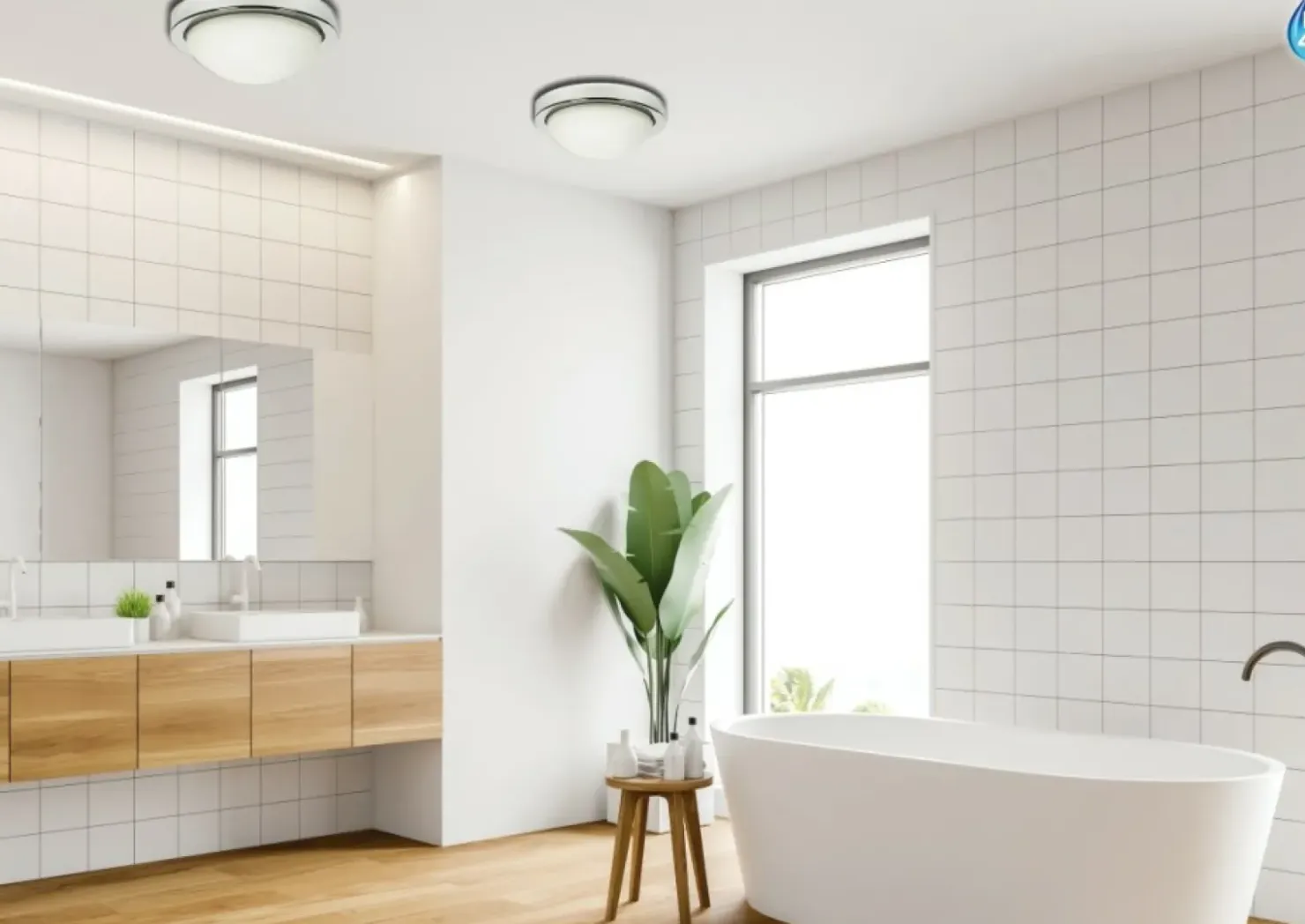 Łazienkowa lampa sufitowa plafon ⌀28cm 11-96916 RODA | Kaja*Sklep Kaja Cheap