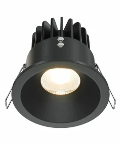 Łazienkowe oczko podtynkowe LED ⌀8,5cm DL034-L12W3K-D-B z serii ZOOM*Sklep Kaja Cheap