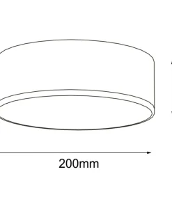 Łazienkowy plafon koło ⌀20cm 3000K IP44 ANT 7735 ZAMA | Kaja*Sklep Kaja Flash Sale