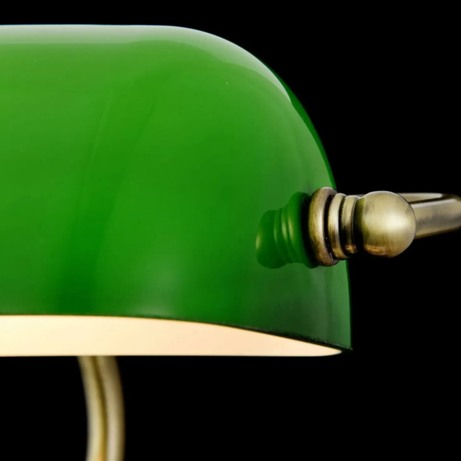 Bankierska lampa z zielonym kloszem Z153-TL-01-BS KIWI | Kaja*Sklep Kaja Best