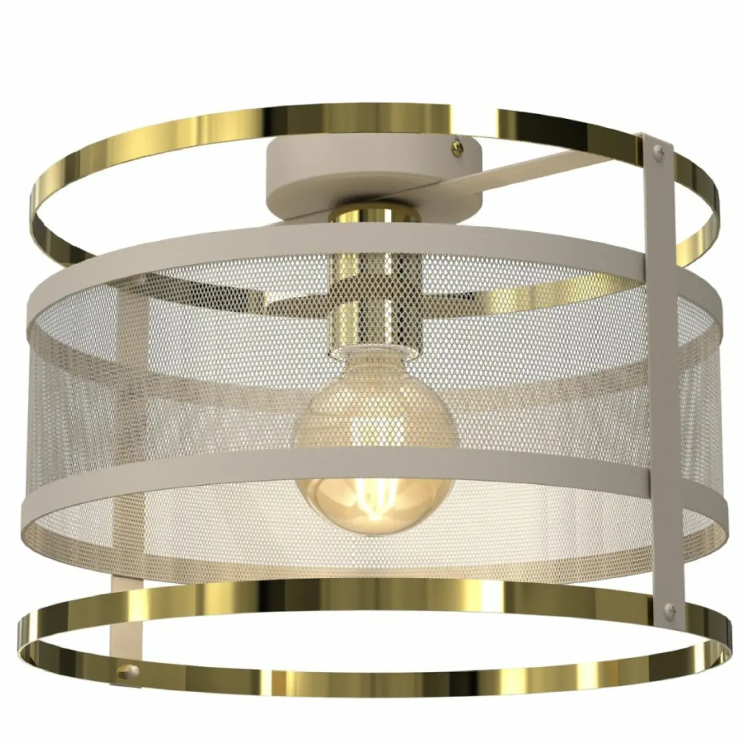 Beżowa lampa sufitowa do wiatrołapu LX 4410 RIM | Kaja Oświetlenie*Sklep Kaja Outlet
