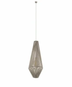 Beżowa, naturalna lampa wisząca do sypialni ANT 5129 HAGATA | Kaja*Sklep Kaja Hot