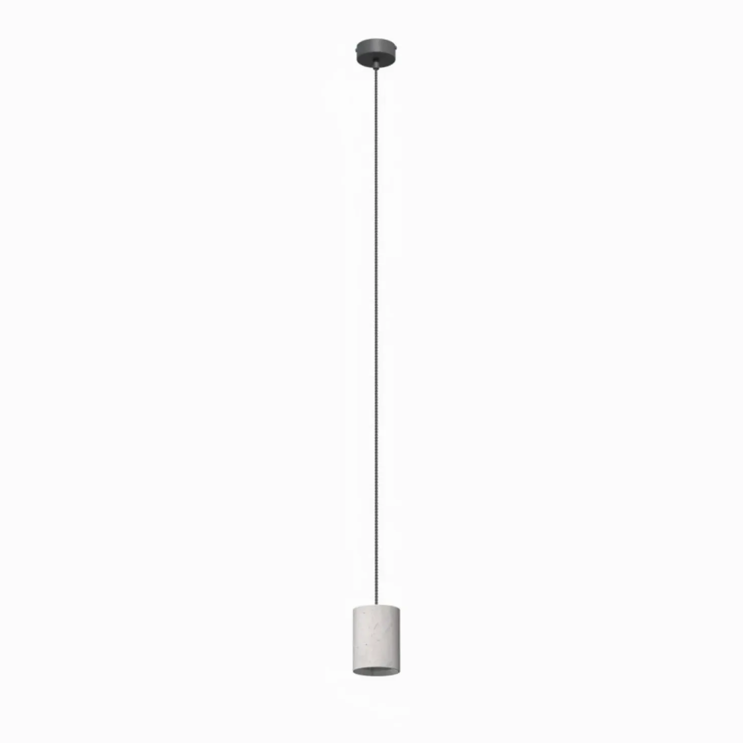 Cheap Sklep Kaja Betonowa lampa wisząca, w kształcie tuby, 9391 | Kaja Oświetlenie szary