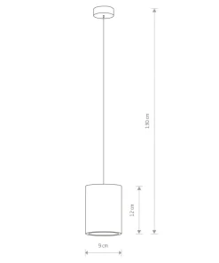 Cheap Sklep Kaja Betonowa lampa wisząca, w kształcie tuby, 9391 | Kaja Oświetlenie szary