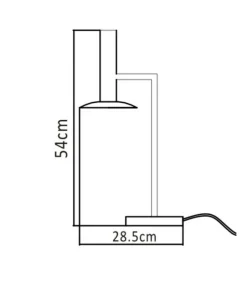Biała, industrialna lampka biurkowa LP-1661/1T WH HAT | Kaja*Sklep Kaja Best Sale