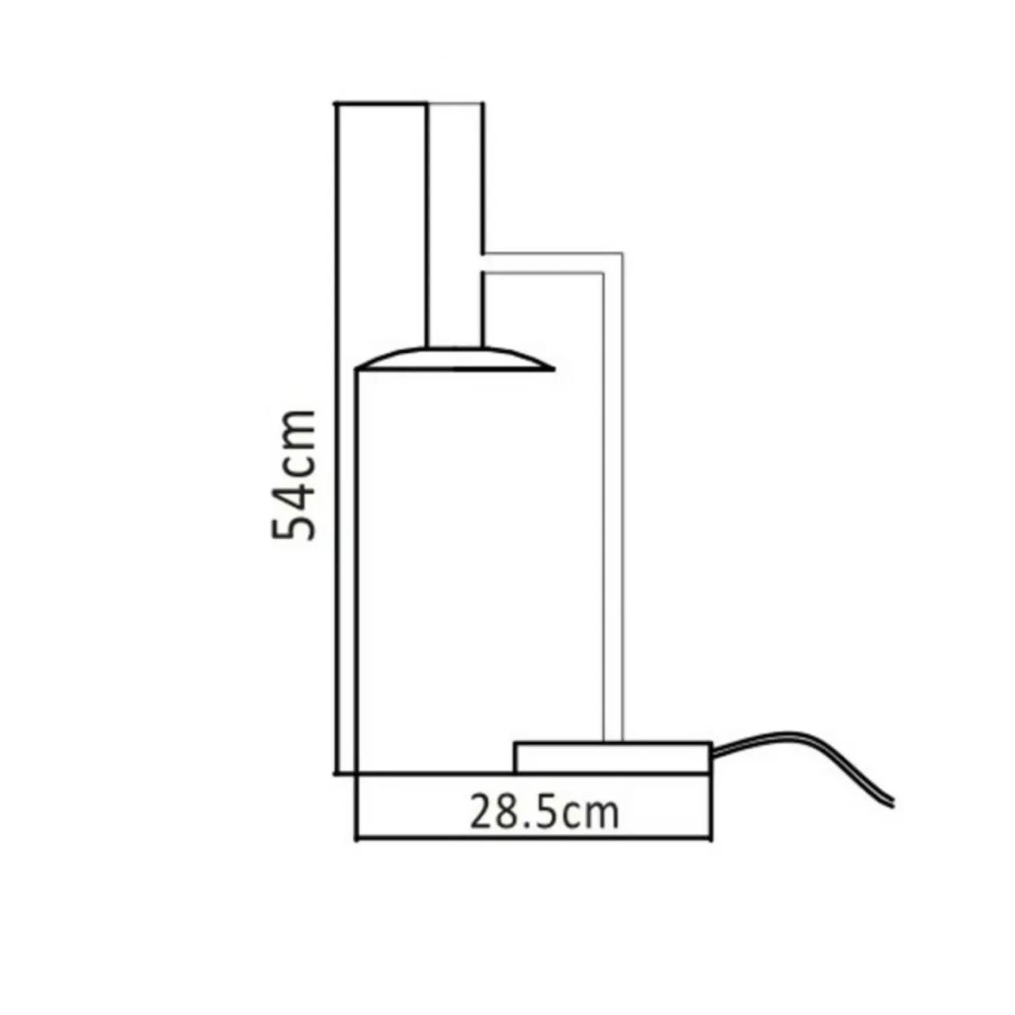 Biała, industrialna lampka biurkowa LP-1661/1T WH HAT | Kaja*Sklep Kaja Best Sale