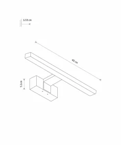 Biała lampa ścienna do łazienki 40cm 3000K 10665 CEZANNE LED | Kaja*Sklep Kaja Shop