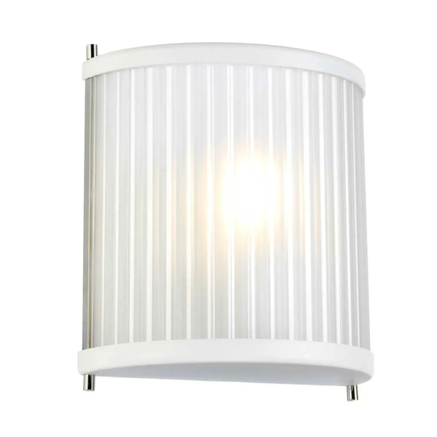 Biała lampa ścienna, nowoczesna DL-CORONA1-WPN z serii CORONA*Sklep Kaja Online
