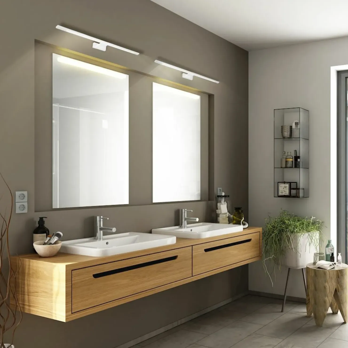Biała lampa do łazienki nad lustro 4000K ML5571 SHINE | Kaja*Sklep Kaja Sale
