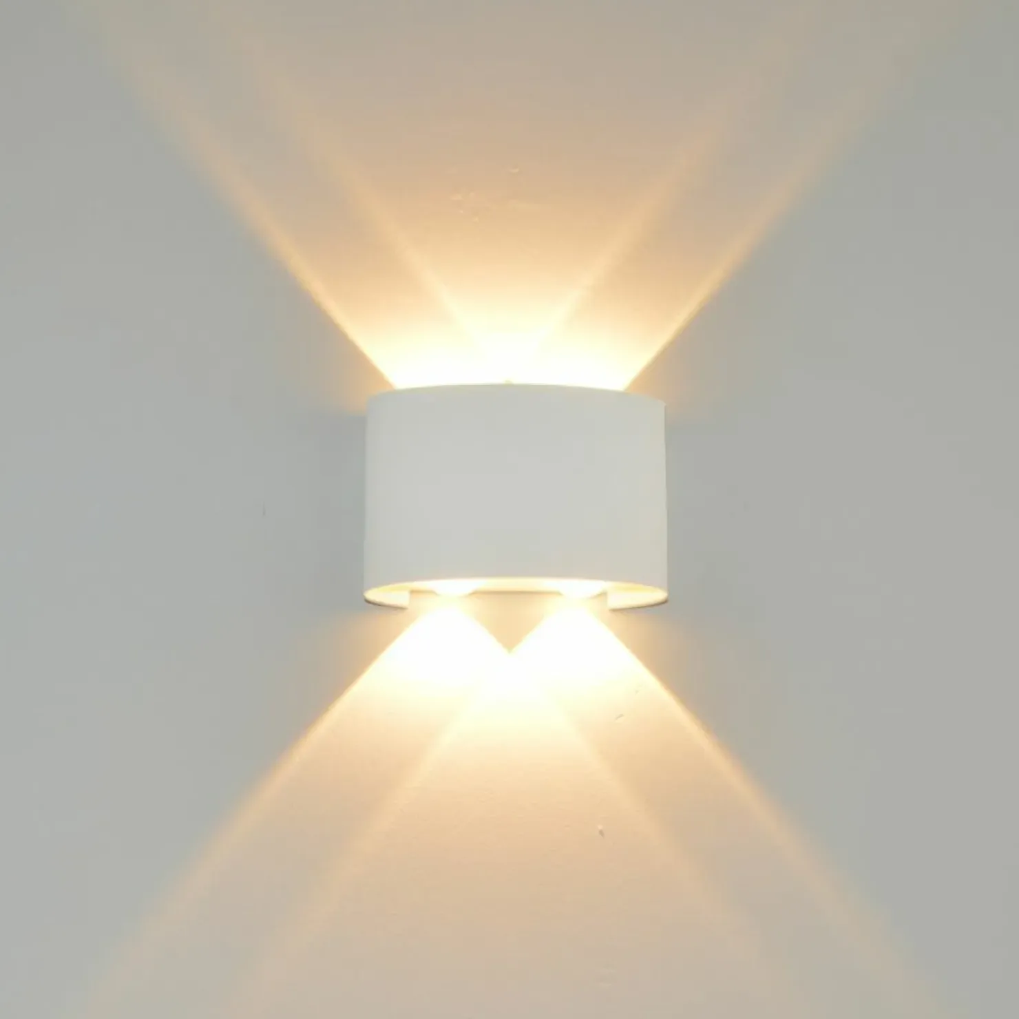 Biała lampa elewacyjna LED 4W 3000K OWL-6650-2-WH-3K ORTELO | Kaja*Sklep Kaja Hot