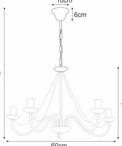 Biała lampa imitująca świecznik K-3996 BARTEZ II | Kaja Oświetlenie*Sklep Kaja Outlet