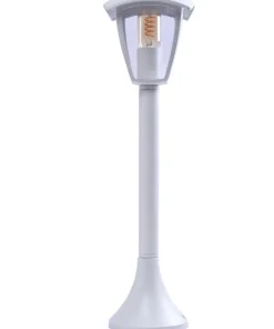 Biała lampa ogrodowa stojąca, latarenka 63cm EKO3520 FOX | Kaja*Sklep Kaja Cheap