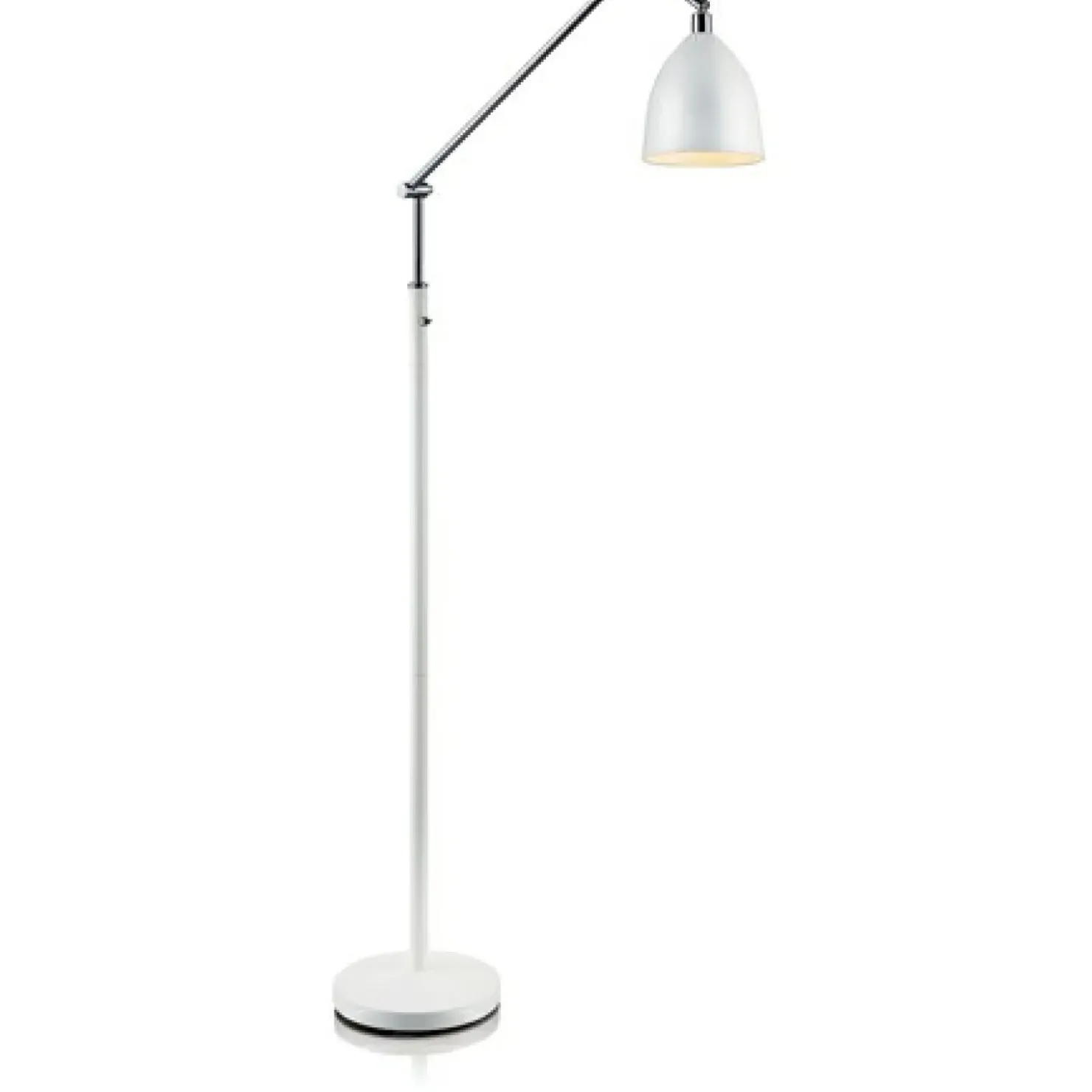 Biała lampa podłogowa idealna do czytania 105022 | Kaja Oświetlenie*Sklep Kaja Fashion