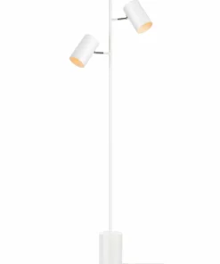 Biała lampa podłogowa z dwoma reflektorami 107948 | Kaja Oświetlenie*Sklep Kaja Sale
