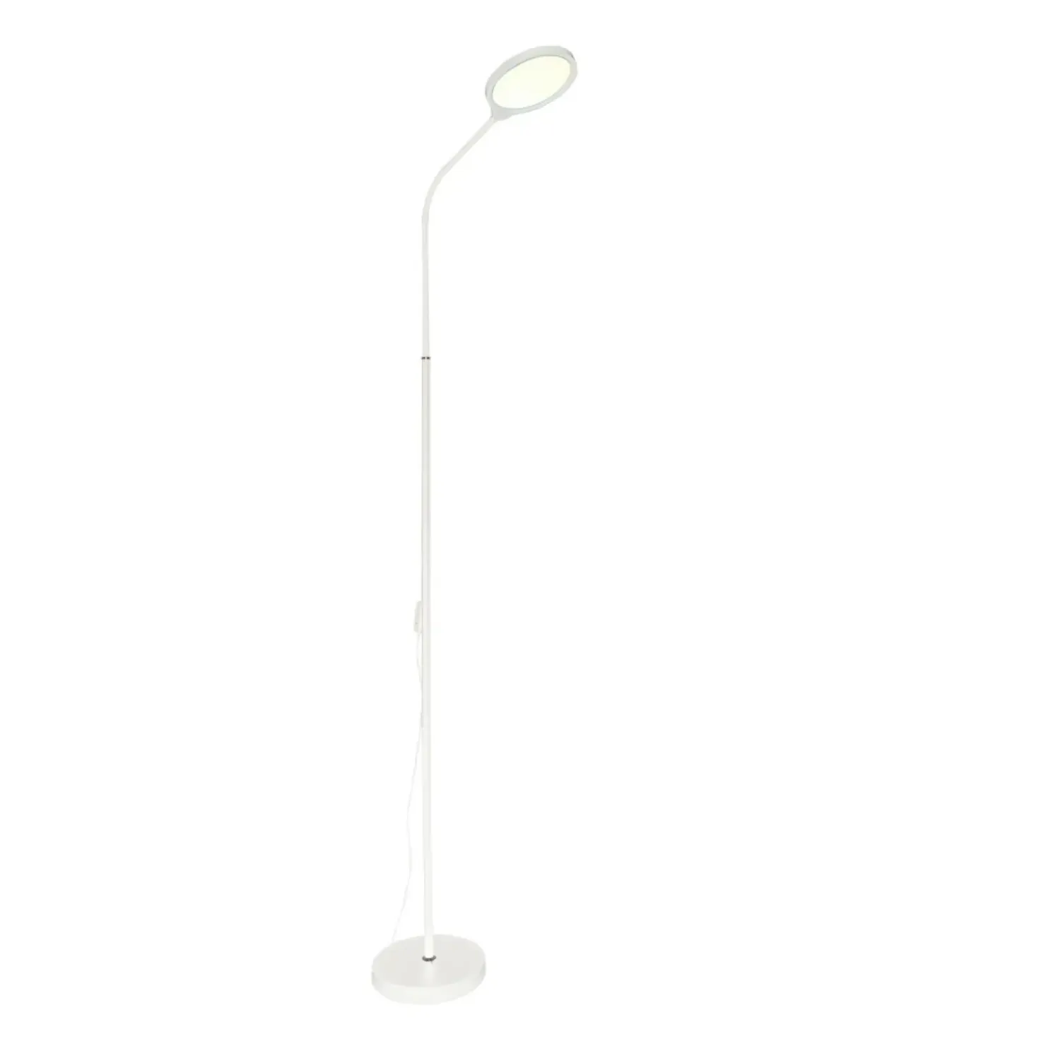 Biała lampa podłogowa ze światłem LED ZM SM-609-WH PODŁOGOWA | Kaja*Sklep Kaja Best