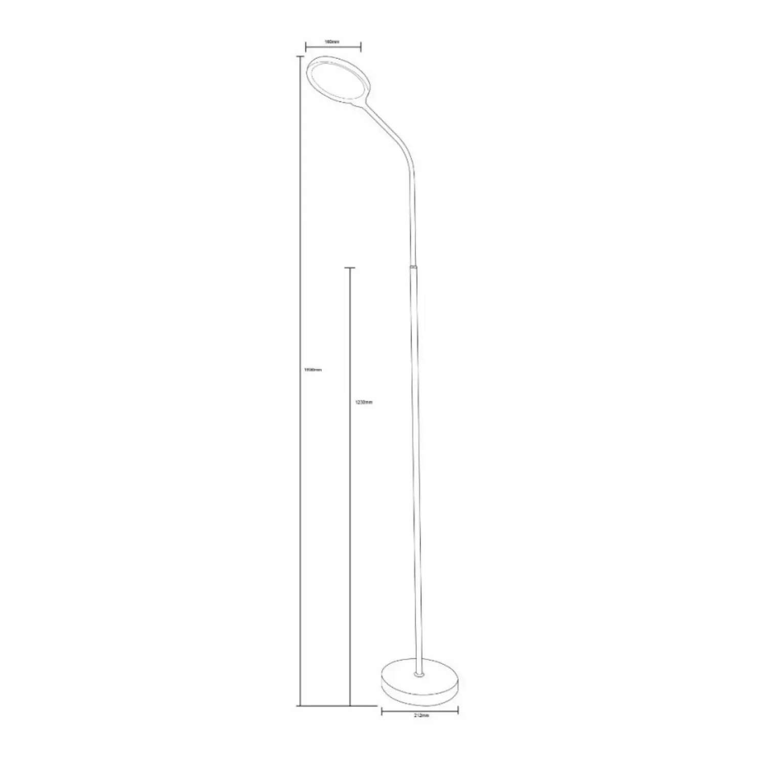 Biała lampa podłogowa ze światłem LED ZM SM-609-WH PODŁOGOWA | Kaja*Sklep Kaja Best