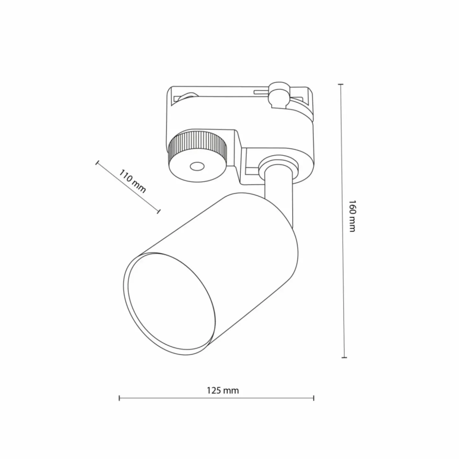 Biała lampa reflektor do listwy 1-fazowej TK 5686 TRACER | Kaja*Sklep Kaja Best