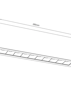 Biała lampa sufitowa box 9x28,5cm LED 3000K ANT 1043 z serii A-GLARE*Sklep Kaja Best Sale