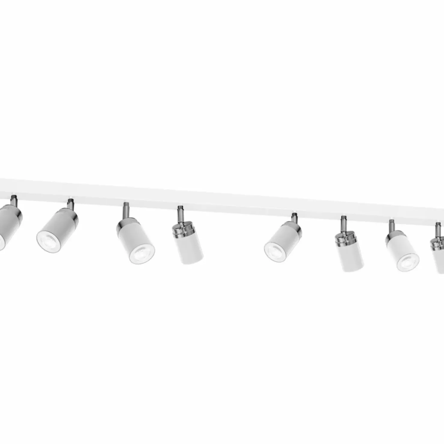 Shop Sklep Kaja Biała lampa sufitowa, osiem reflektorów LX 5141 z serii RENO | Kaja